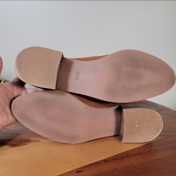 Coconuts By Matisse Pronto Brown Suede Ankle Boots Size 8.5 Slip On Notched Side - Picture 13 of 17